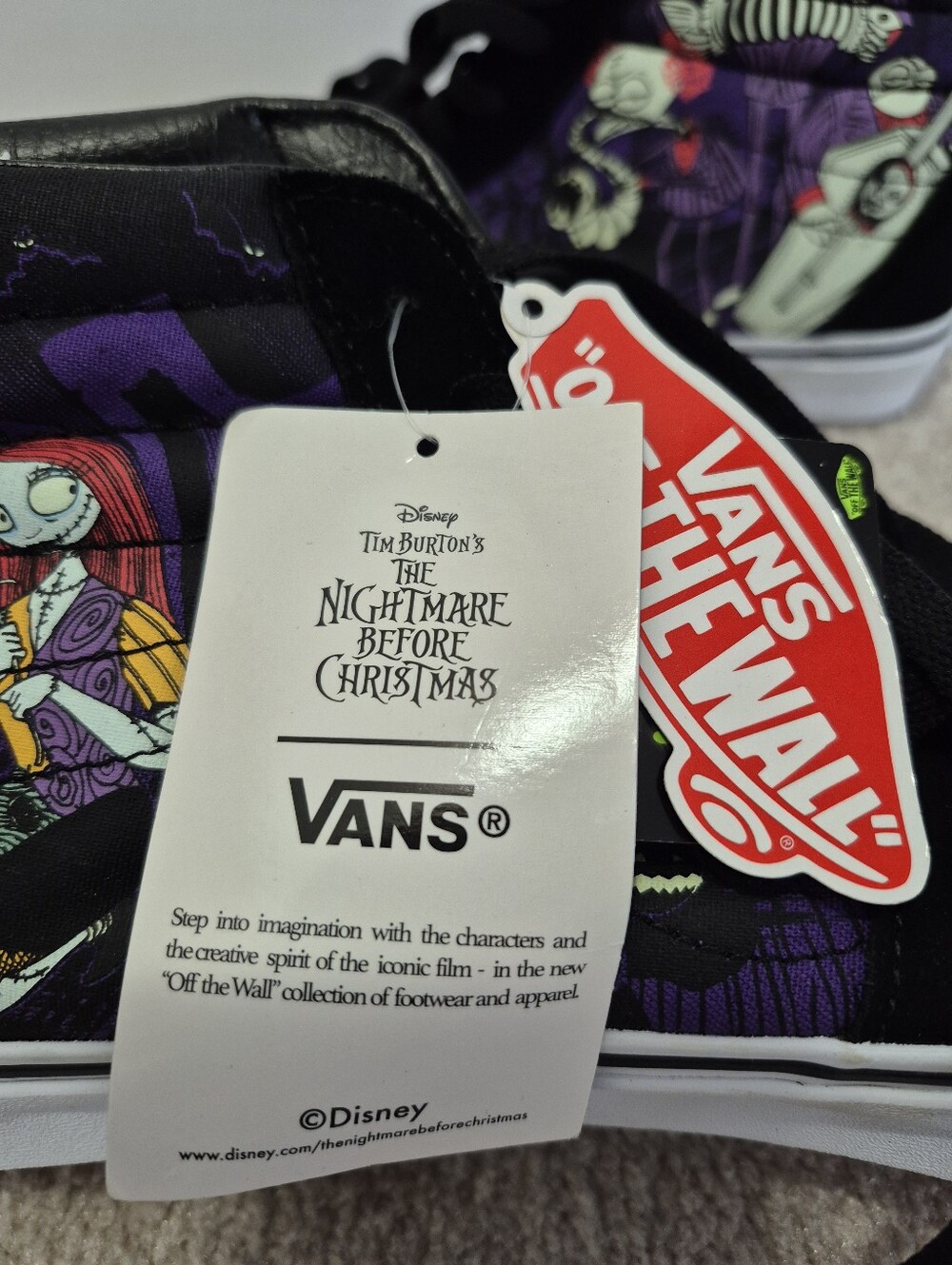 NWT Vans x Disney Sk8-Hi Jack's Lament Nightmare Before Christmas Men's 11 - Picture 6 of 14